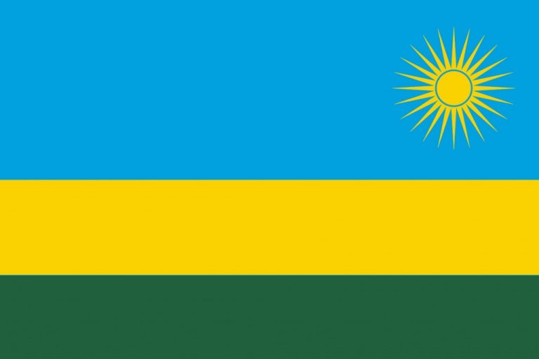 Historie kávy ve Rwandě - rwandská vlajka